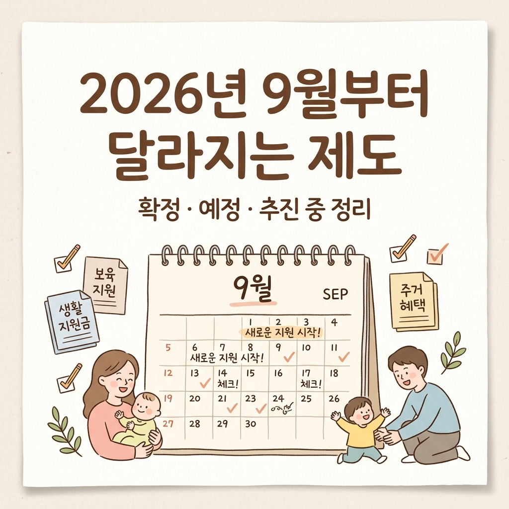 2026년 9월부터 달라지는 제도