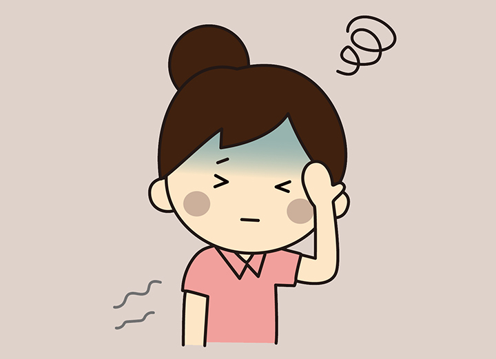 빈혈로-어지러운-여성