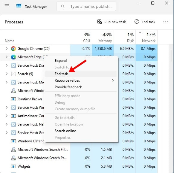 윈도우 작업관리자