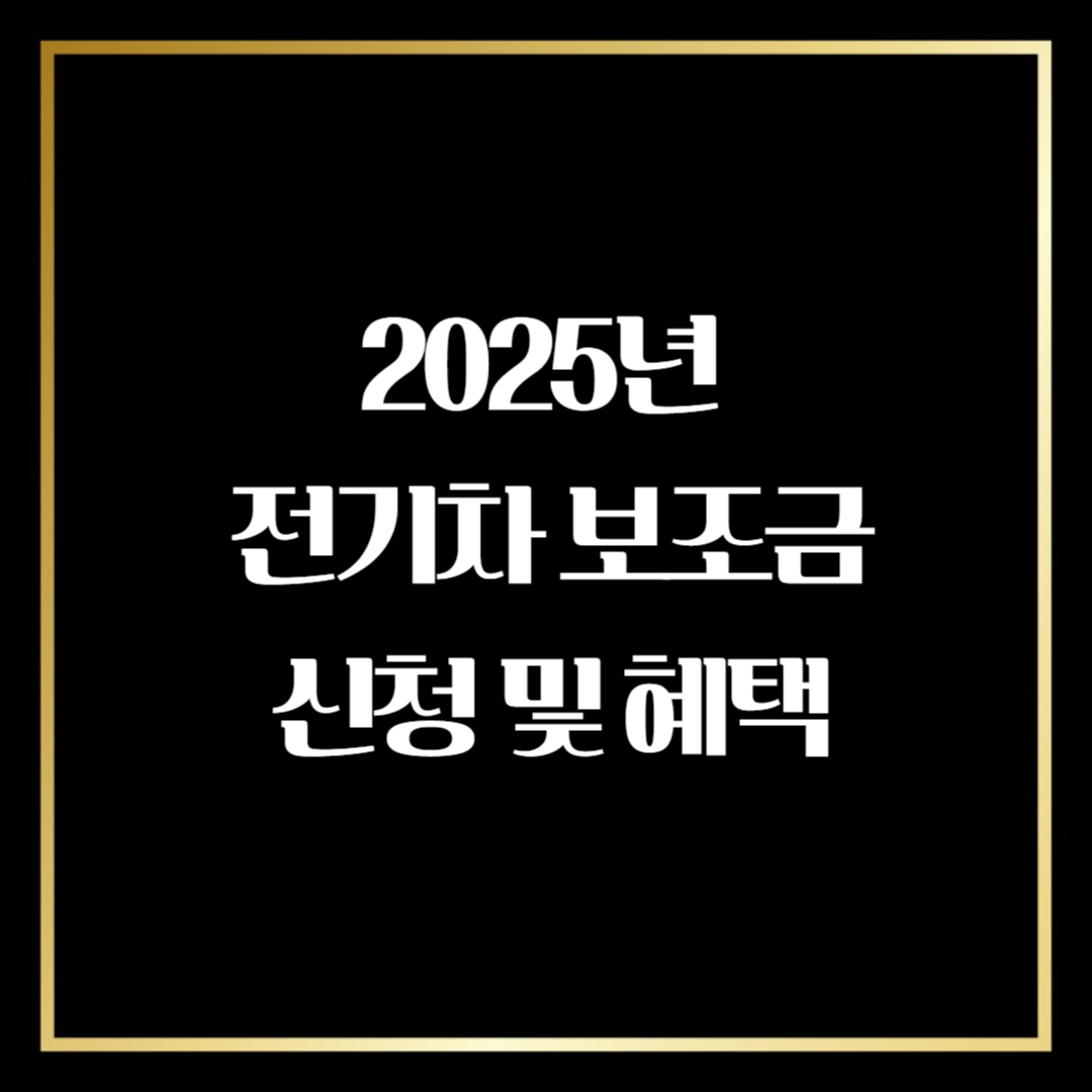 2025년전기차보조금