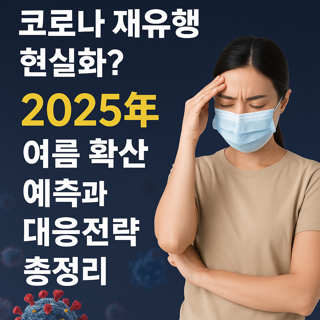 코로나 재유행 현실화? 2025 여름 확산 예측과 대응전략 총정리