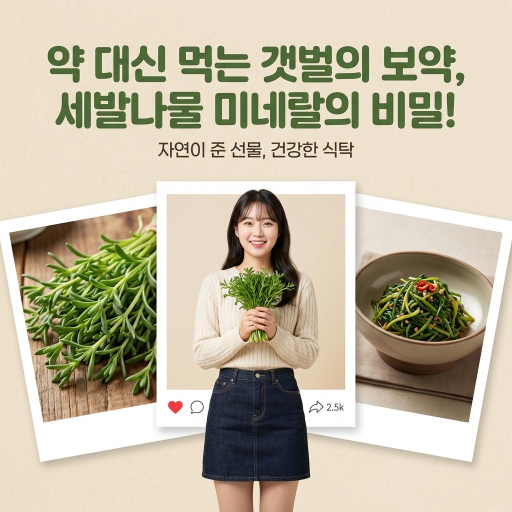 4060 혈관 건강 고민 해결! 세발나물