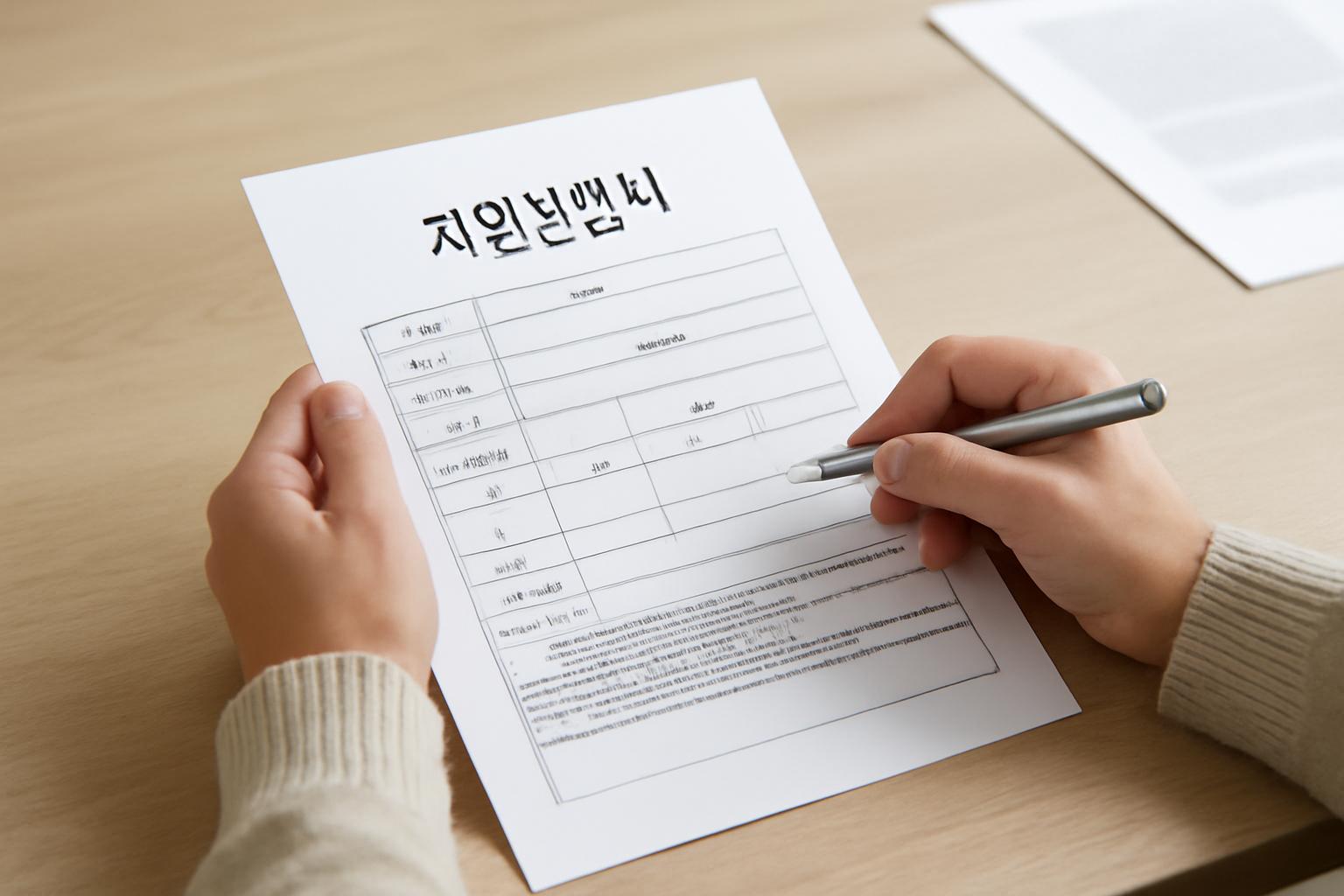 민생회복지원금 신청조건