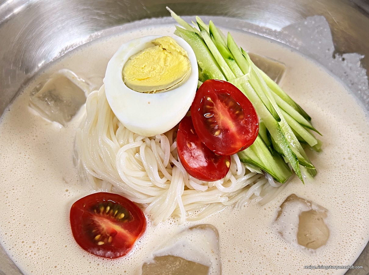 두부로 만드는 간단한 콩국수 맛보기