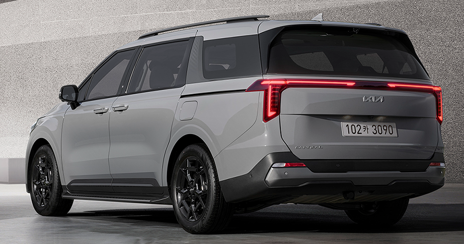 더 뉴 카니발 그래비티 후측면 디자인