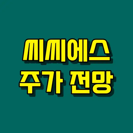 씨씨에스 주가 전망