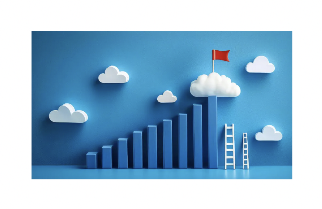 올라가고있는 그래프의 사진