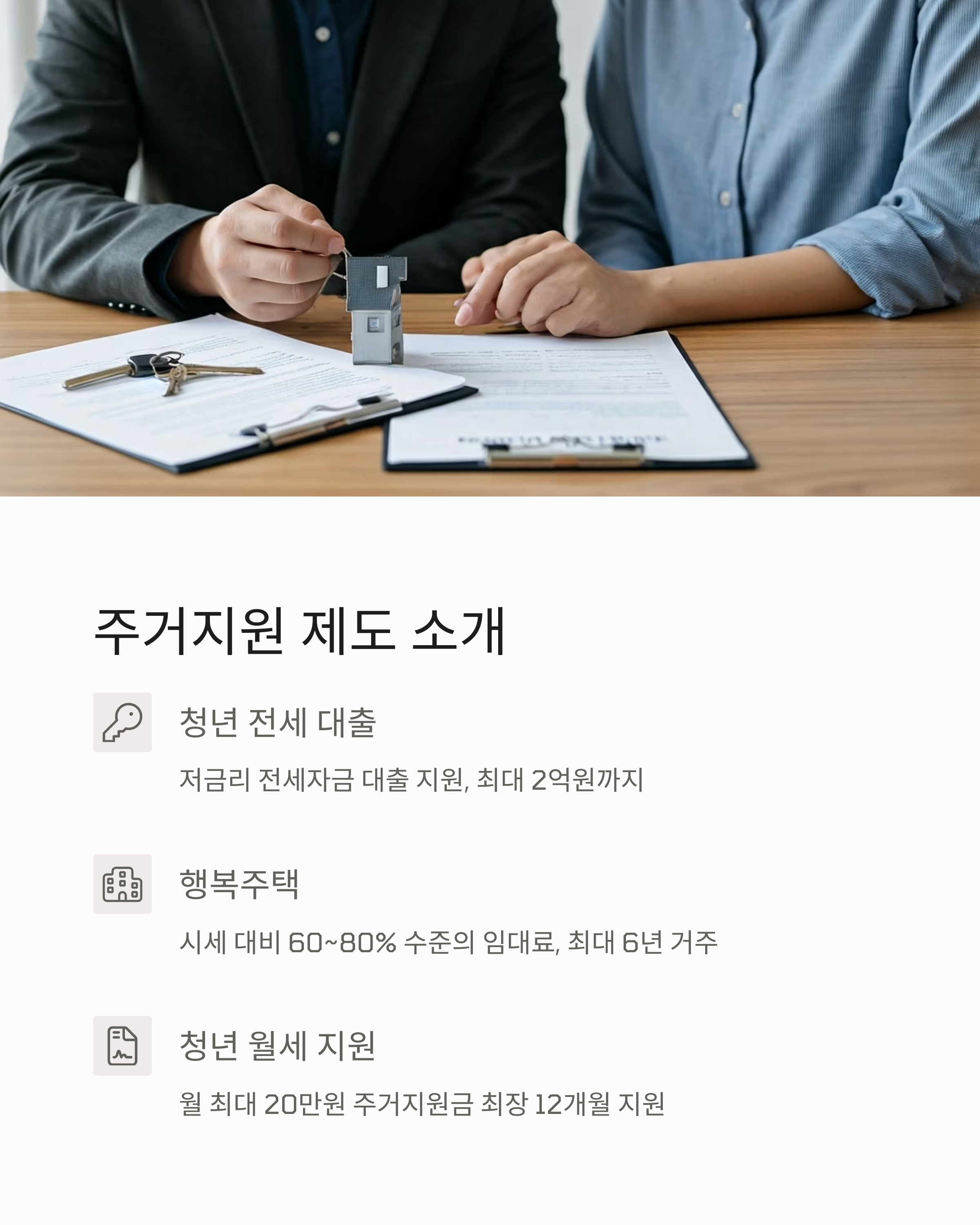 청년 주거지원 제도 소개