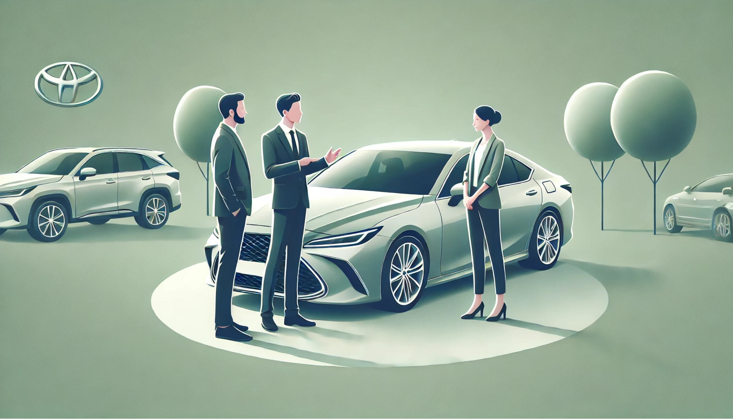 중고차 협상 장면 이미지 예시