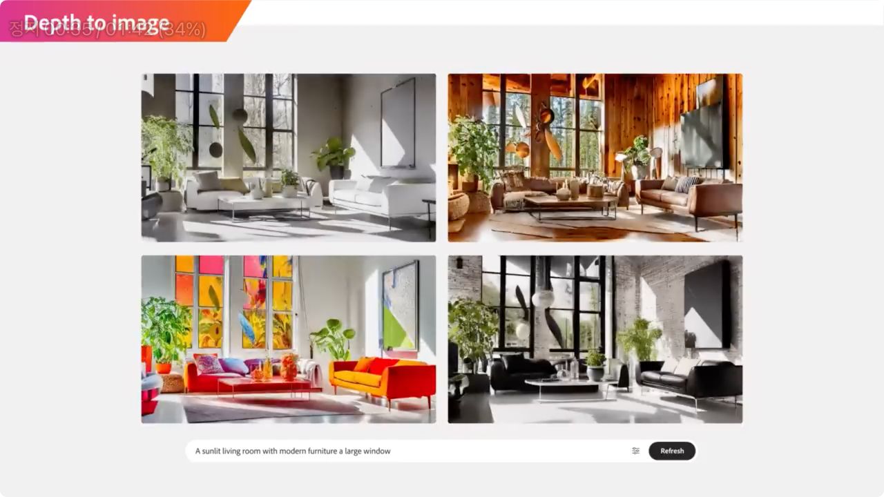 어도비 파이어플라이 공간 이미지 기능 사진