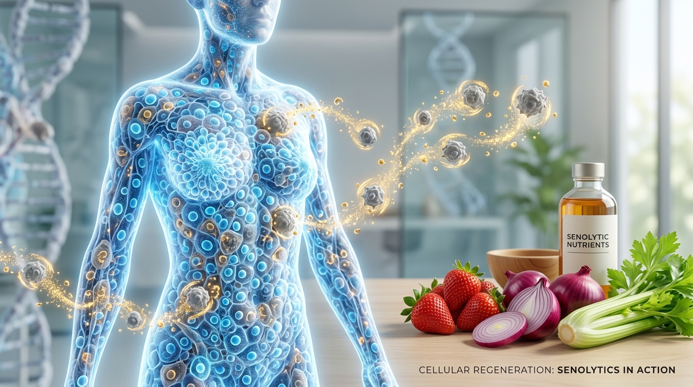 세놀리틱(Senolytic) 식품 섭취로 노화세포가 제거되는 신체