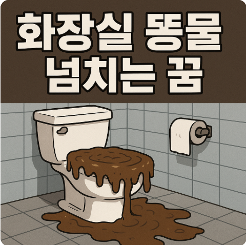 화장실 똥물 넘치는 꿈 해몽