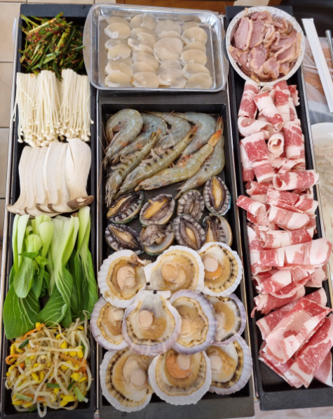 진주빛조개구이 조개구이