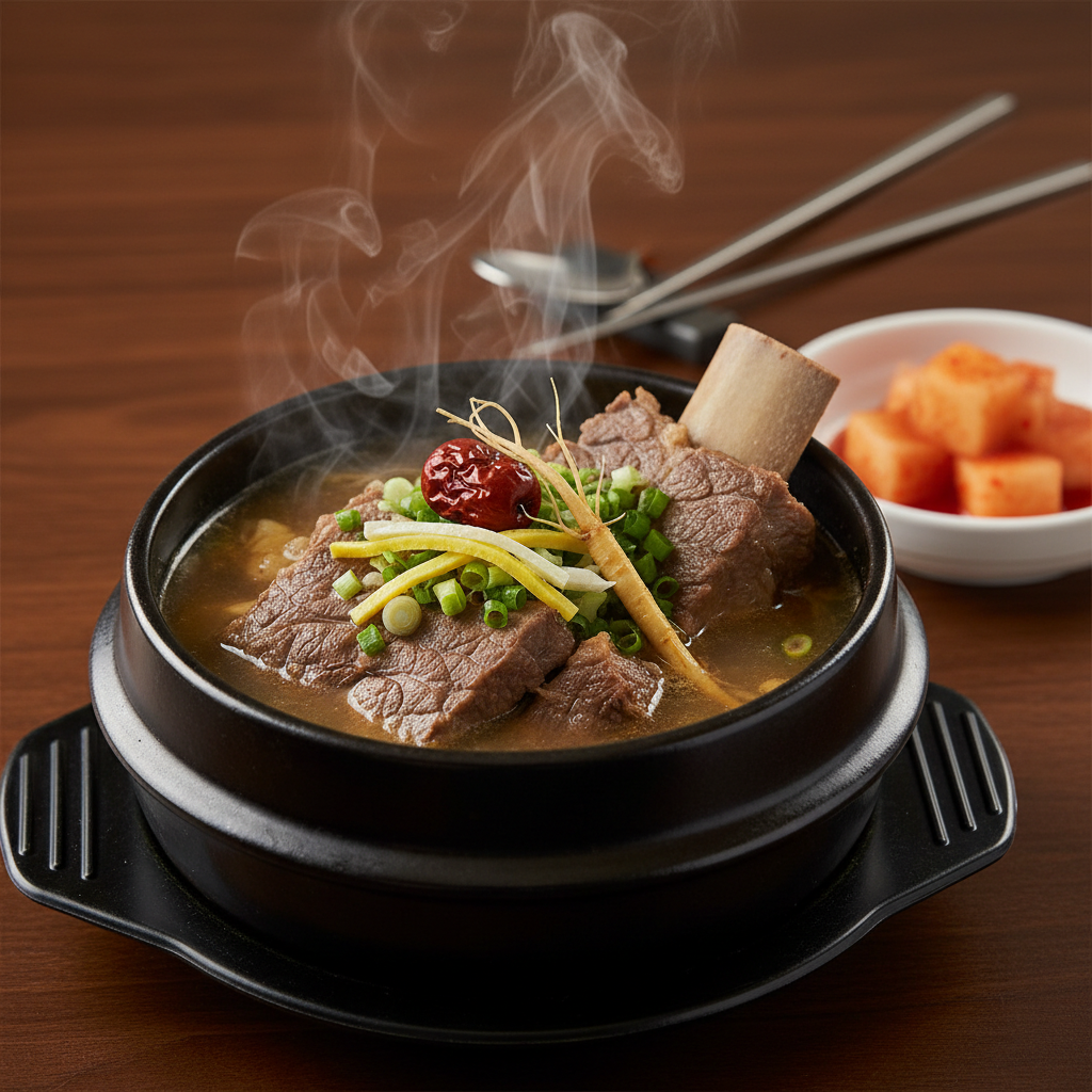 완성된 김대석 셰프의 명품 갈비탕