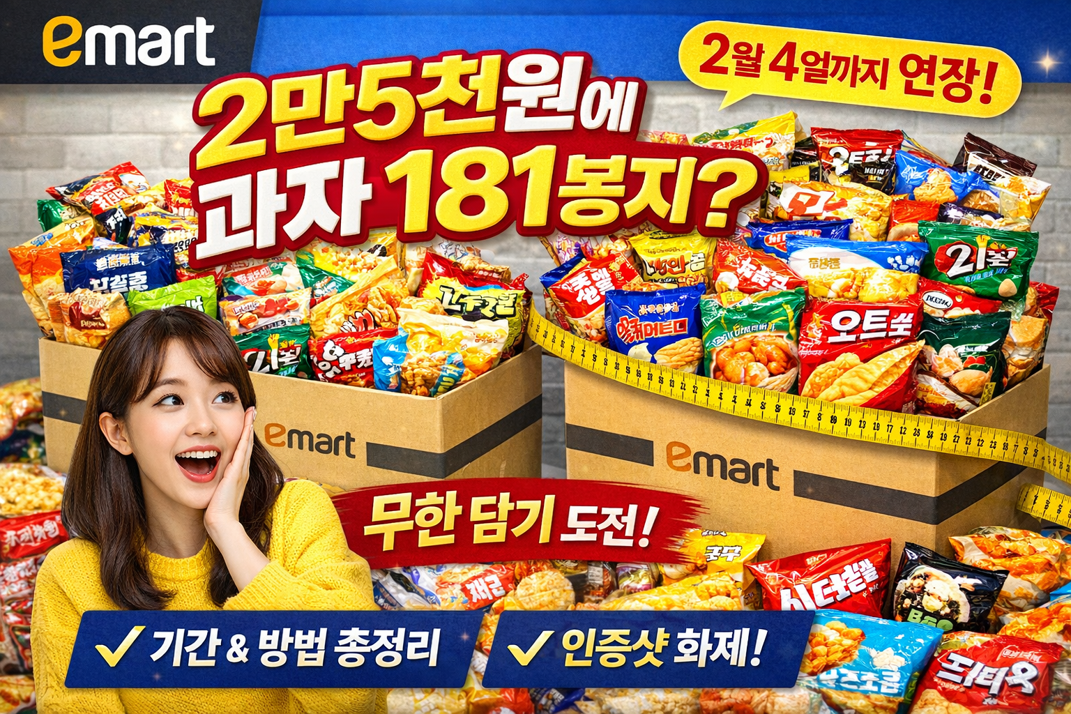 이마트 행사_무한 과자 담기