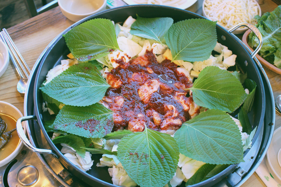 Gapyeong local food&amp;#44; Korean spicy chicken