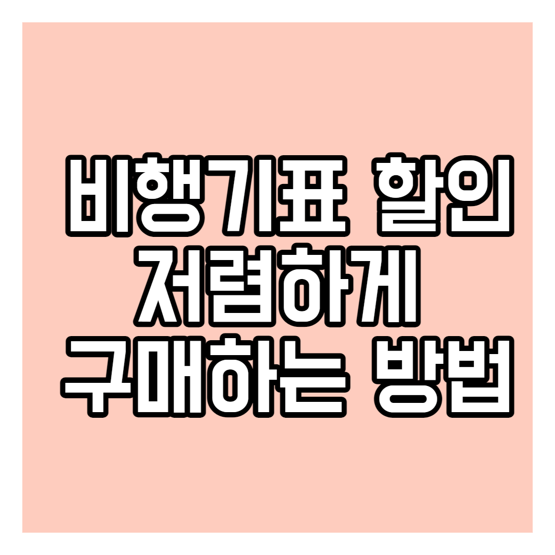 [해외여행 꿀팁] 비행기표 할인받기, 저렴하게 비행기표 예매하는 방법