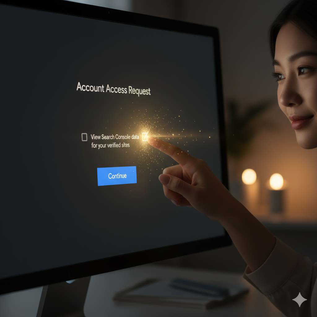 마지막 권한 동의를 하는 체크박스 화면