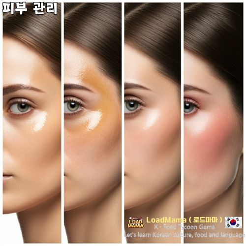 피부 타입별, 지성피부, 건성피부, 복합성 피부, 민감성 피부