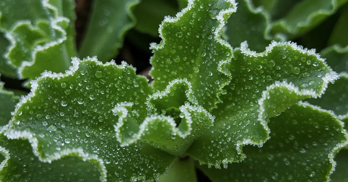 신선한 아이스 플랜트 사진