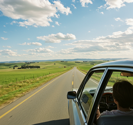 도로를 달리는 자동차