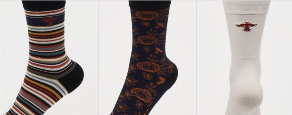 김어준의 더 파워풀 굿즈 불사조 로고 한정판 발옷(양말) 오렌지 세트 디테일