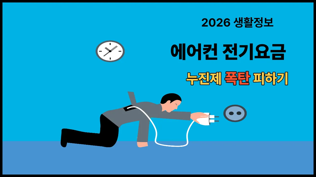 2026 에어컨 전기요금 절약법과 누진제 안내