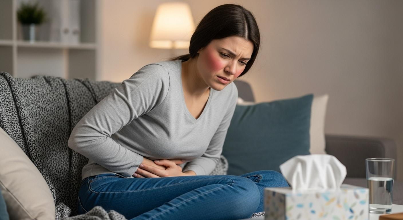 독감 증상 설사 복통