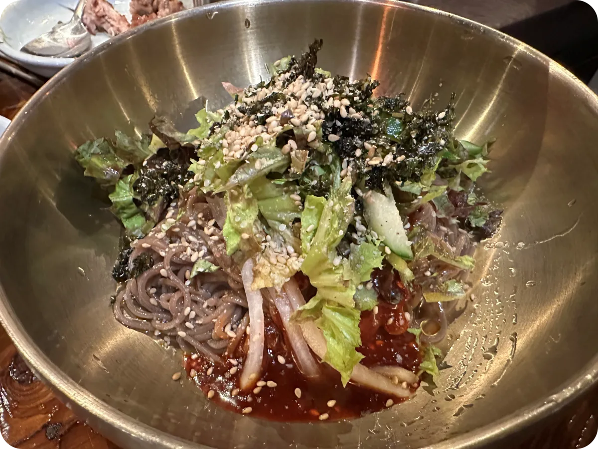 수뿌레닭갈비 비빔막국수