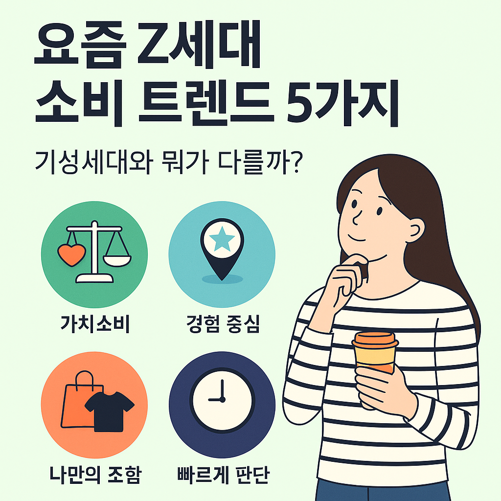 요즘 Z세대 소비 트렌드 5가지｜기성세대와 뭐가 다를까?