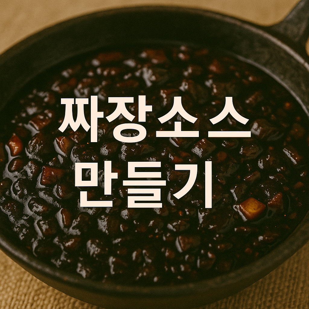 짜장소스 만들기