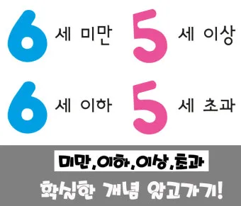 미만과 이하의 차이 알아보기_5