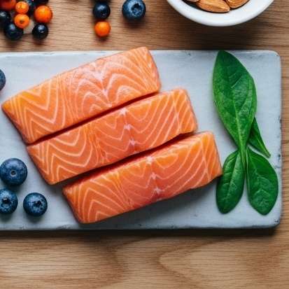 눈에 좋은 음식 당근 시금치 연어 등등