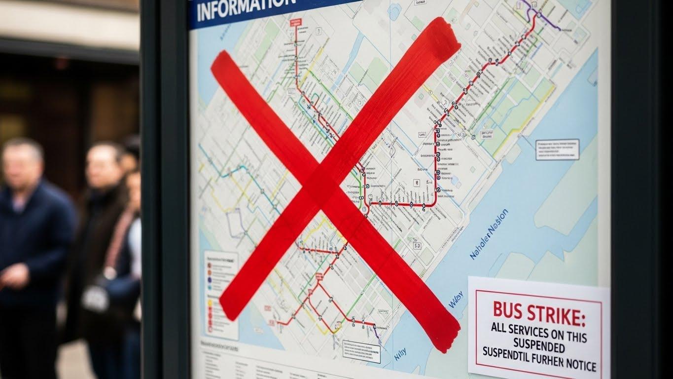 버스 파업 노선