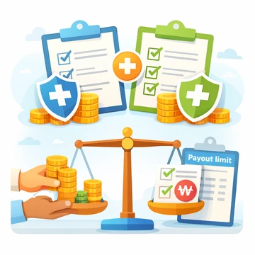 실손보험 중복가입 구조와 보상 방식 흐름도2