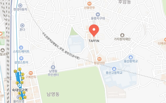 용산구-바게트-달인-빵집-위치