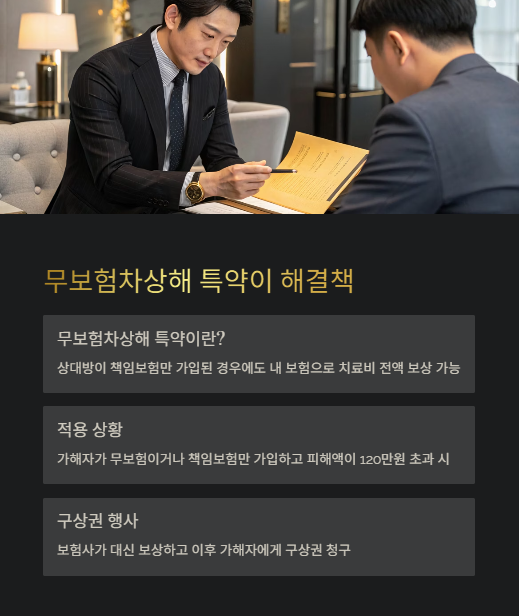 무보험차 상해 특약이 해결책