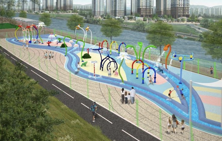 중랑천 물놀이장 (광진구 중곡동) 이미지