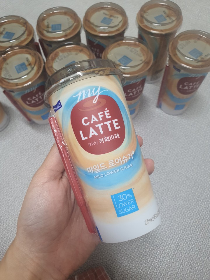 카페라떼 로어슈거 앞면 디자인