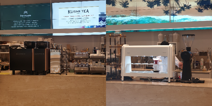 김포 카페 팡뮤제 베이커리 돌아보기_매장 내부_커피 머신