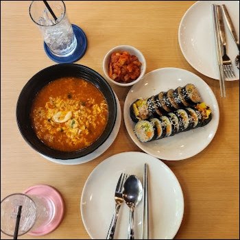 라면과 김밥