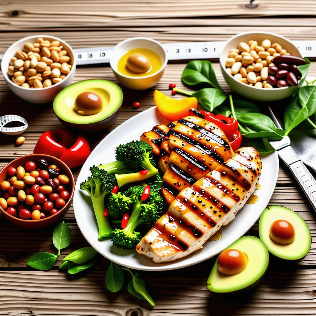 체중 감량을 위한 저탄고지 식단 구성 노하우 표현한 이미지