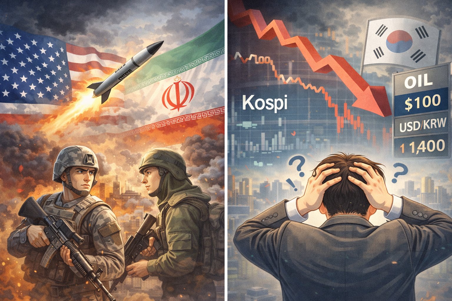 2026 이란·미국 충돌 현실화? 한국 증시 어디까지 영향을 받을까