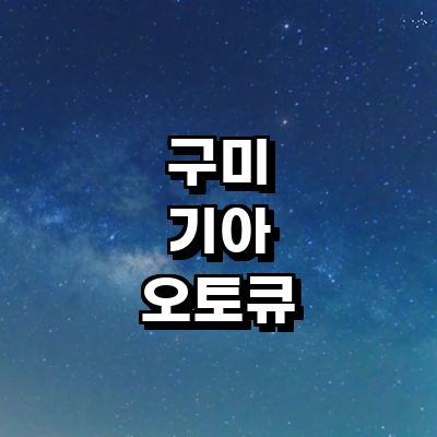 구미시 기아 오토큐