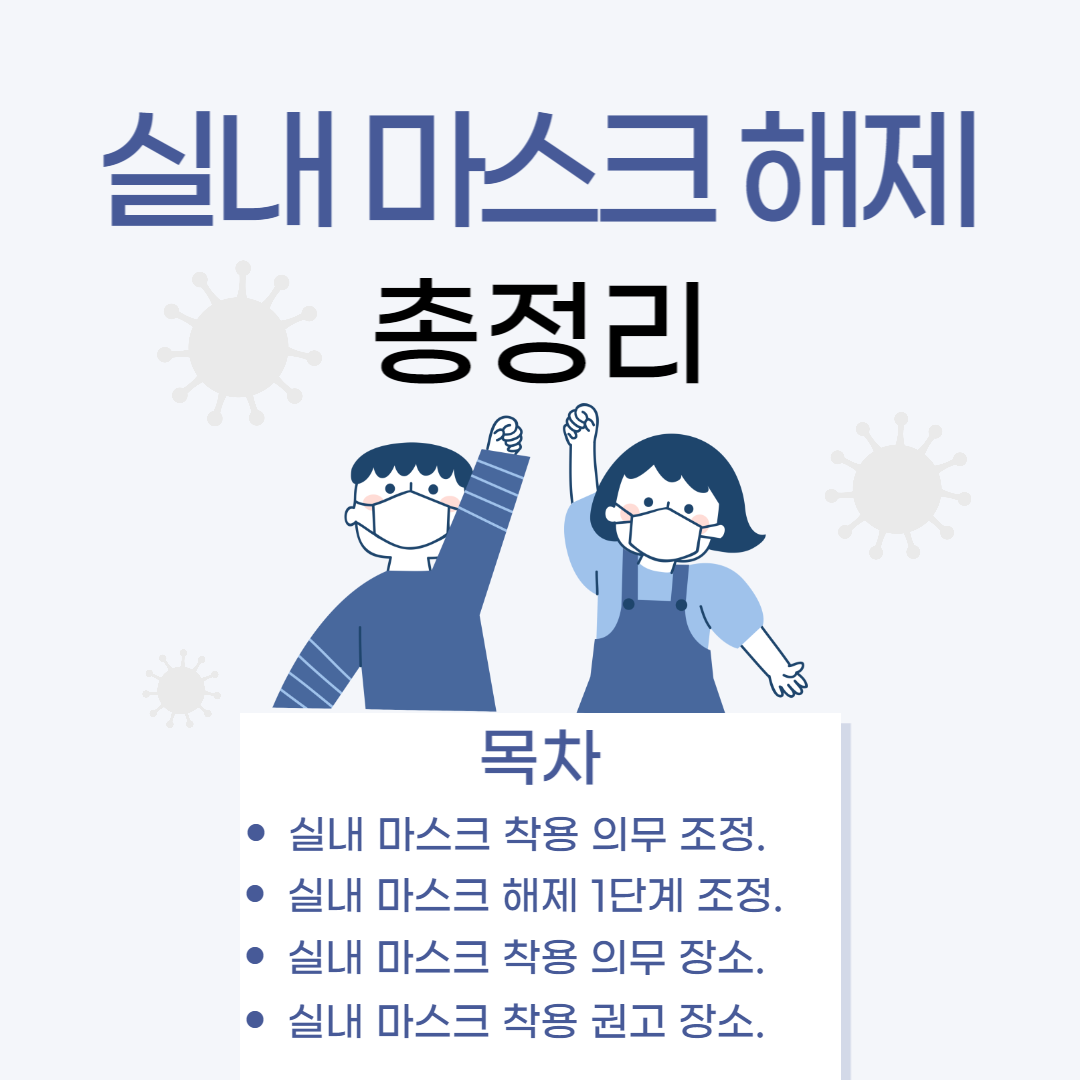실내 마스크 해제 총정리