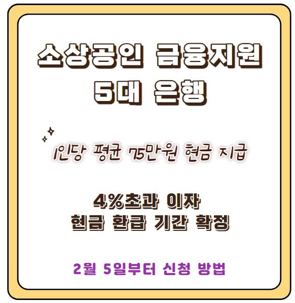 소상공인 이자 환급