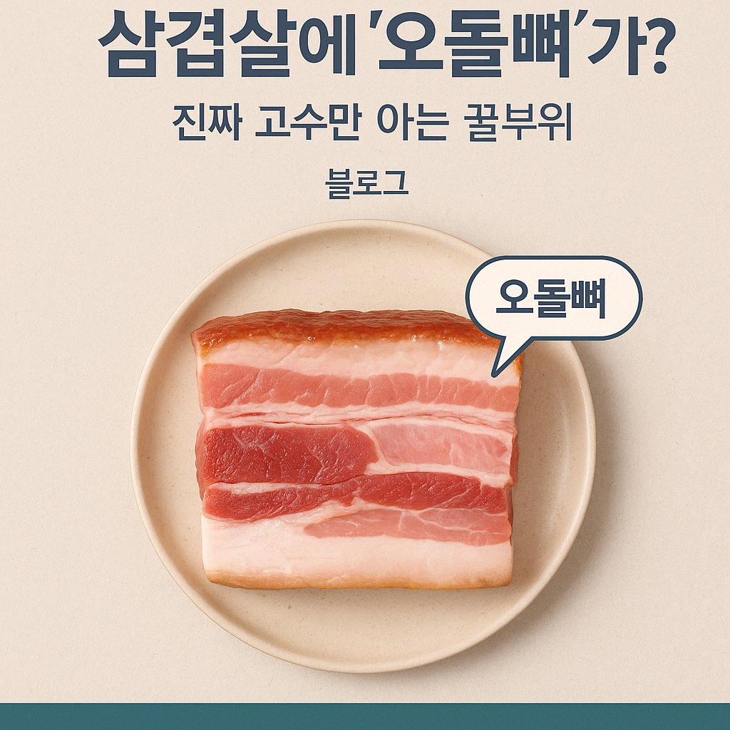 삼겹살에 '오돌뼈'가?! 🍖 진짜 고수만 아는 꿀부위