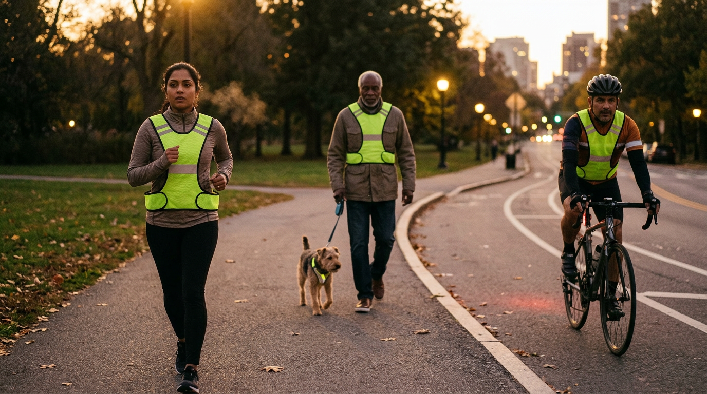 야간 러닝 반사 조끼 활용법 도로 러닝 안전