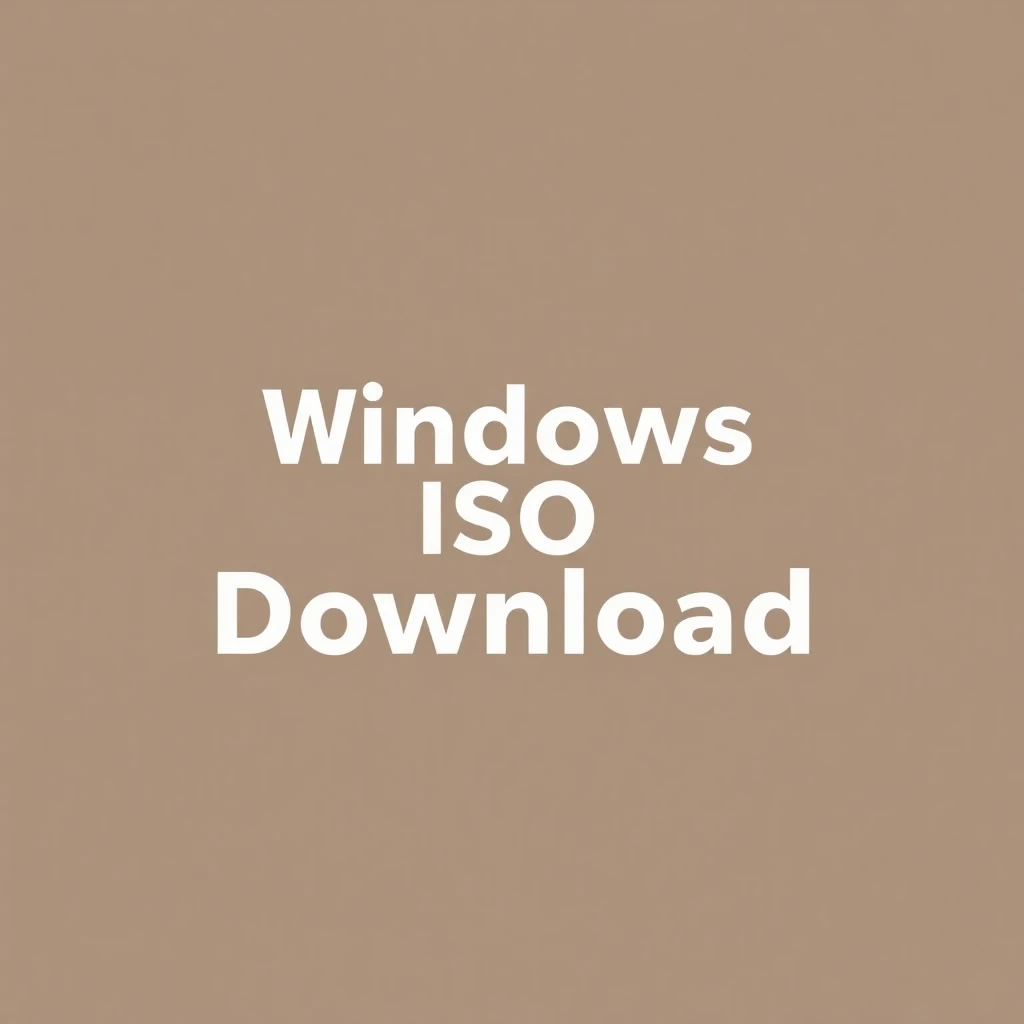 윈도우 ISO 다운로드