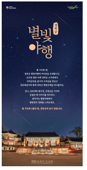 별빛 야행 홍보 포스터